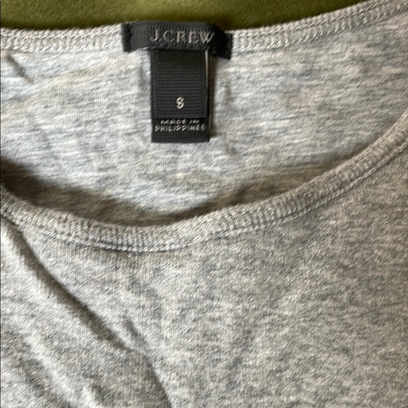 J. Crew Gray Fitted Sleeveless Shelf Bra Tank Top - Picture 2 of 5
